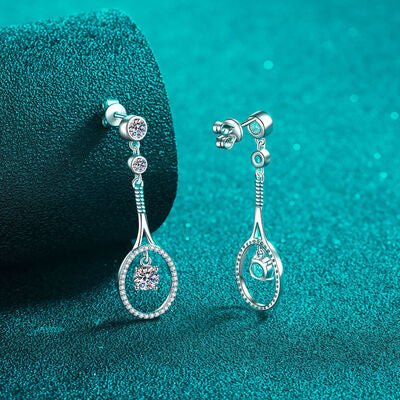 1 Carat Moissanite 925 Sterling Silver Drop Earrings - CNCO