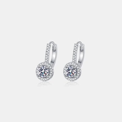 1 Carat Moissanite 925 Sterling Silver Earrings - CNCO