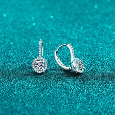 1 Carat Moissanite 925 Sterling Silver Earrings - CNCO