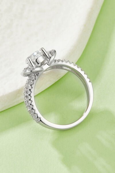 1 Carat Moissanite 925 Sterling Silver Heart Ring - CNCO