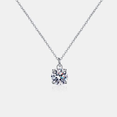 1 Carat Moissanite 925 Sterling Silver Necklace - CNCO