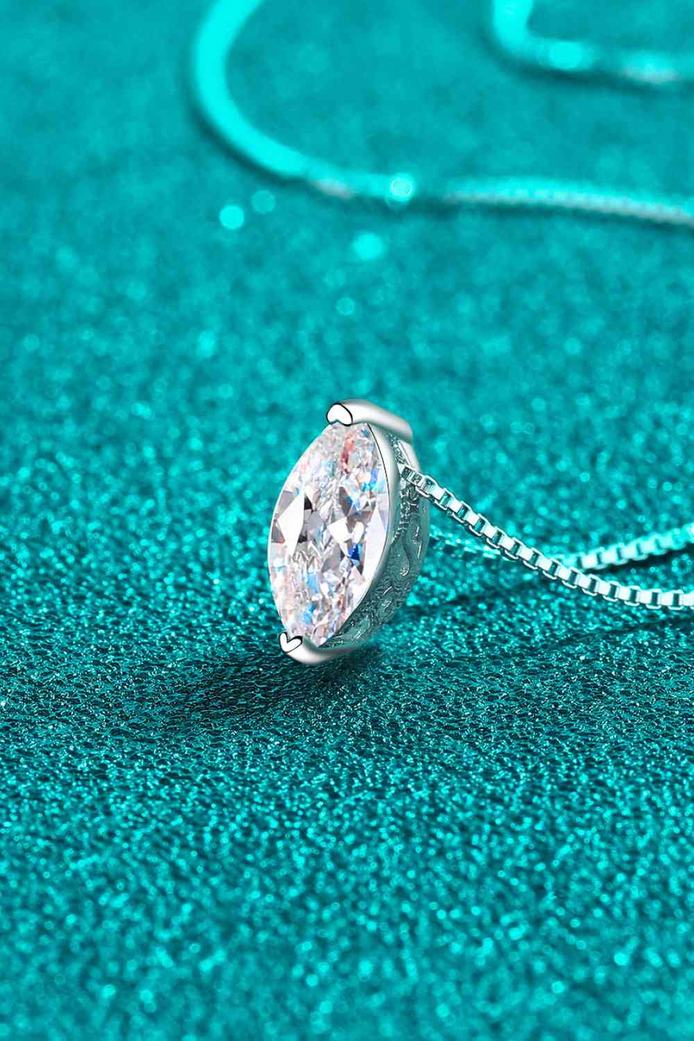 1 Carat Moissanite 925 Sterling Silver Necklace - CNCO