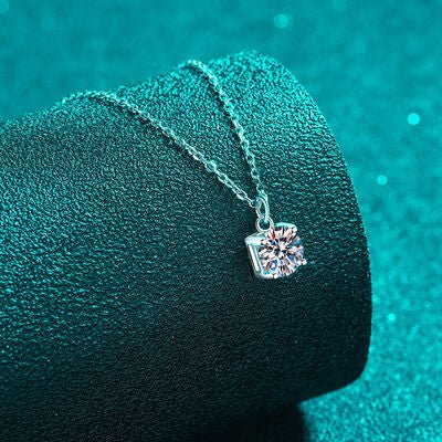 1 Carat Moissanite 925 Sterling Silver Necklace - CNCO