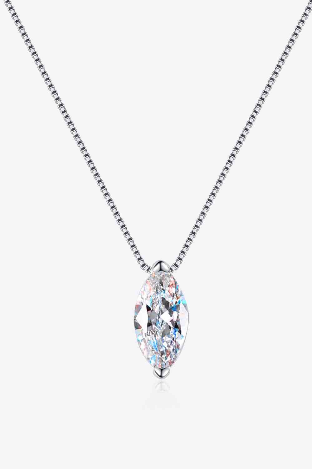 1 Carat Moissanite 925 Sterling Silver Necklace - CNCO