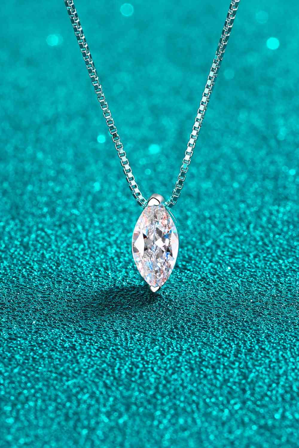 1 Carat Moissanite 925 Sterling Silver Necklace - CNCO