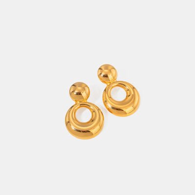 18K Gold - Plated Cutout Earrings - CNCO