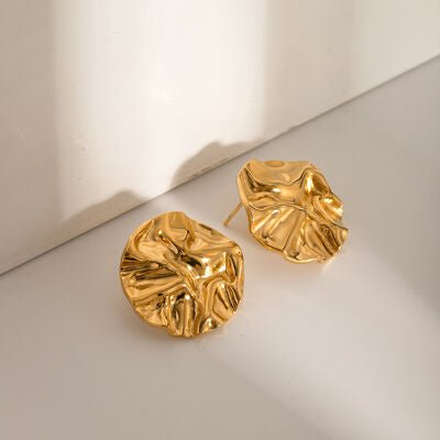 18K Gold - Plated Stud Earrings - CNCO