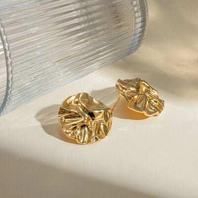 18K Gold - Plated Stud Earrings - CNCO