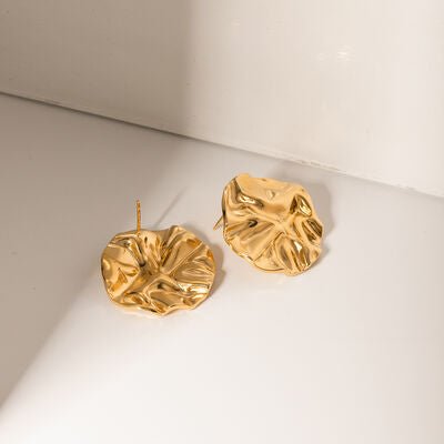 18K Gold - Plated Stud Earrings - CNCO