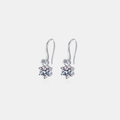 2 Carat Moissanite 925 Sterling Silver Earrings - CNCO