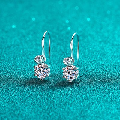 2 Carat Moissanite 925 Sterling Silver Earrings - CNCO