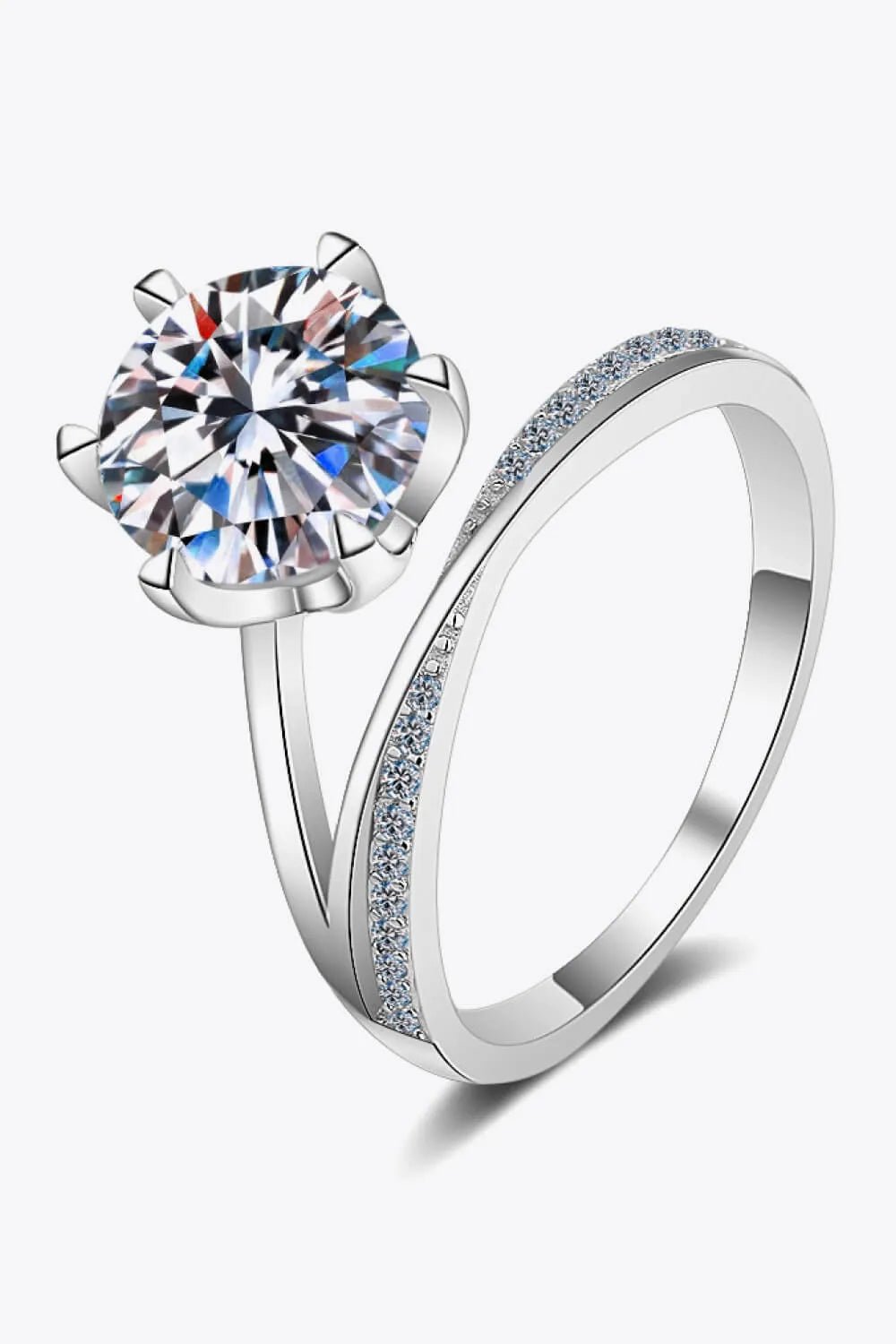 3 Carat Moissanite 6 - Prong Ring - CNCO