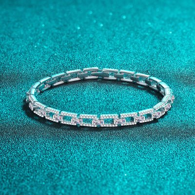 3.2 Carat Moissanite 925 Sterling Silver Bracelet - CNCO