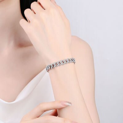 4.63 Carat Moissanite 925 Sterling Silver Bracelet - CNCO