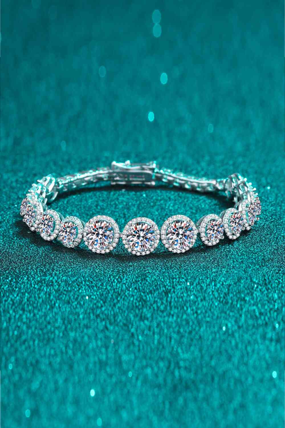 925 Sterling Silver 10.4 Carat Moissanite Bracelet - CNCO