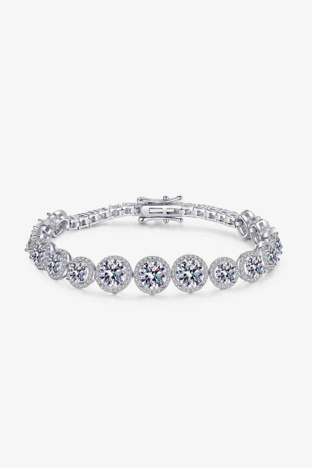 925 Sterling Silver 10.4 Carat Moissanite Bracelet - CNCO