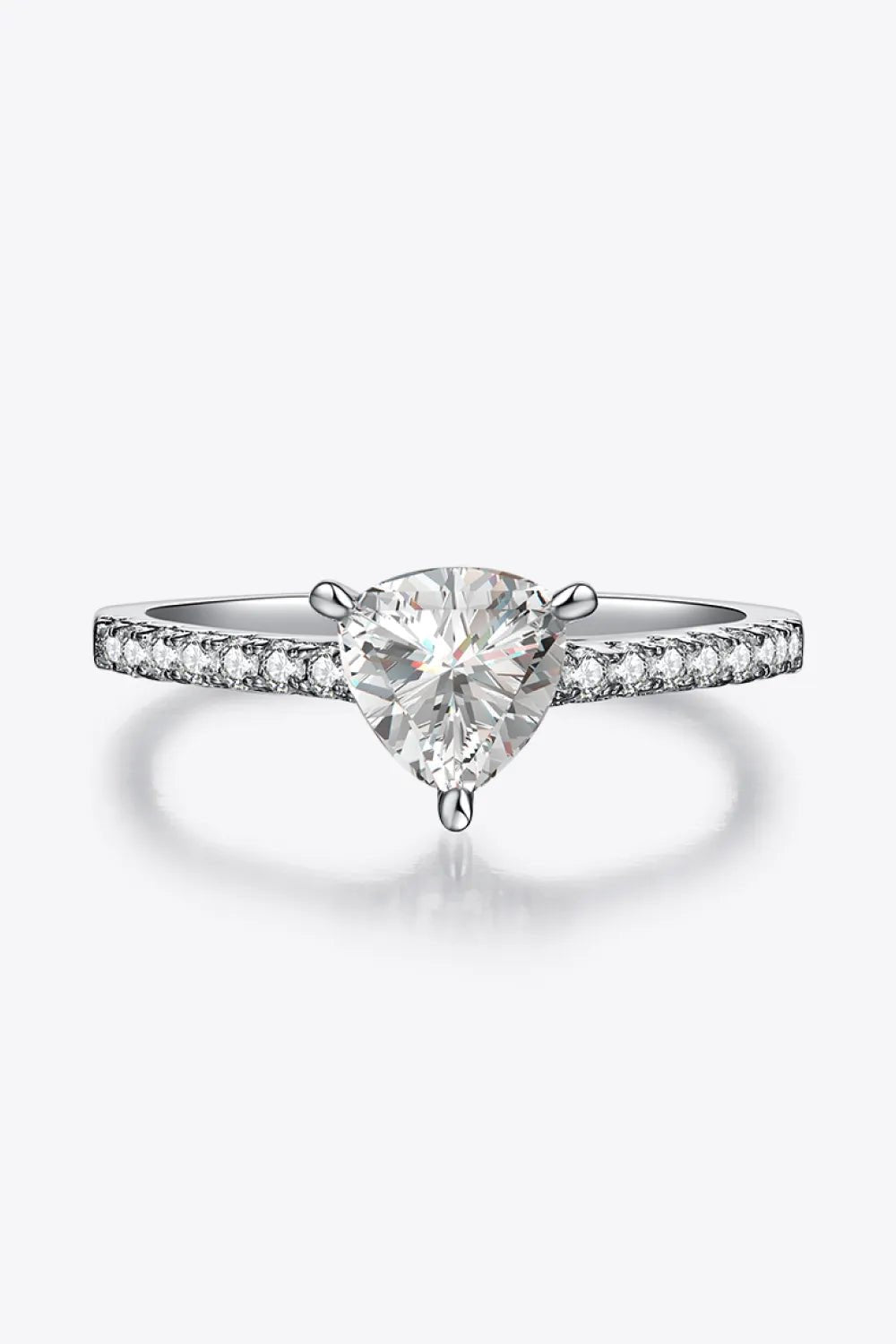 Carat Moissanite Triangle 925 Sterling Silver Ring - CNCO