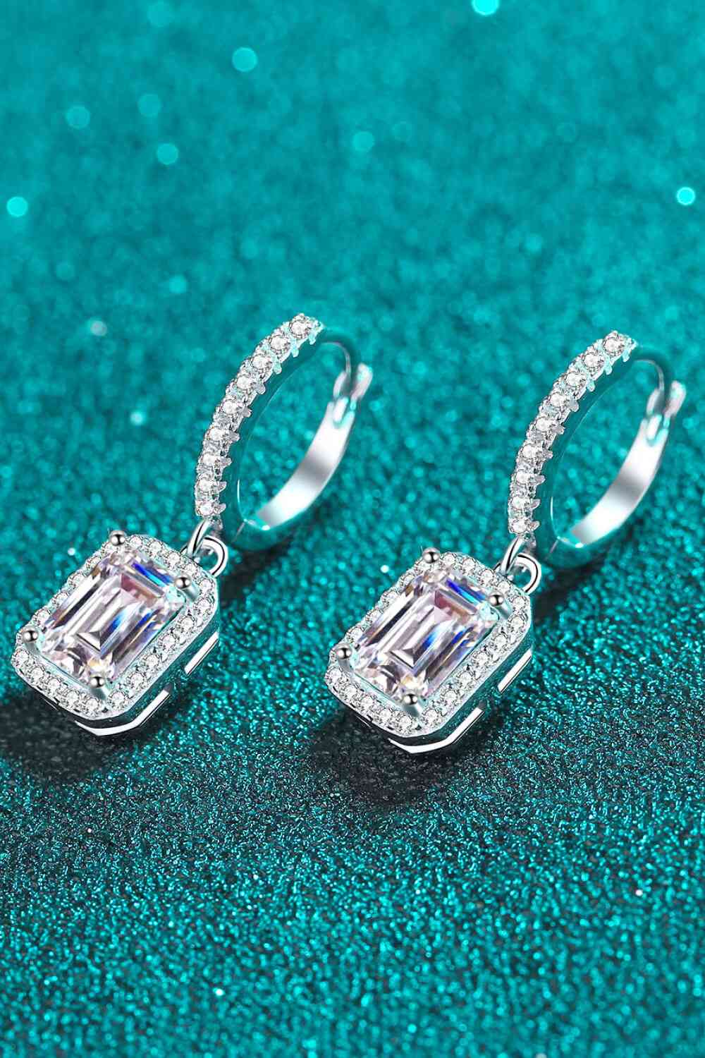 Moissanite 925 Sterling Silver Drop Earrings - CNCO