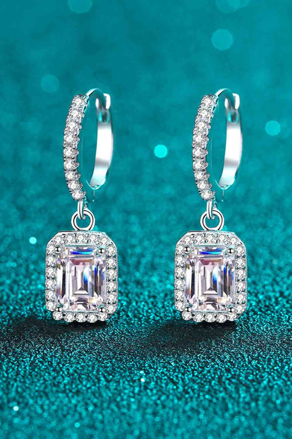 Moissanite 925 Sterling Silver Drop Earrings - CNCO