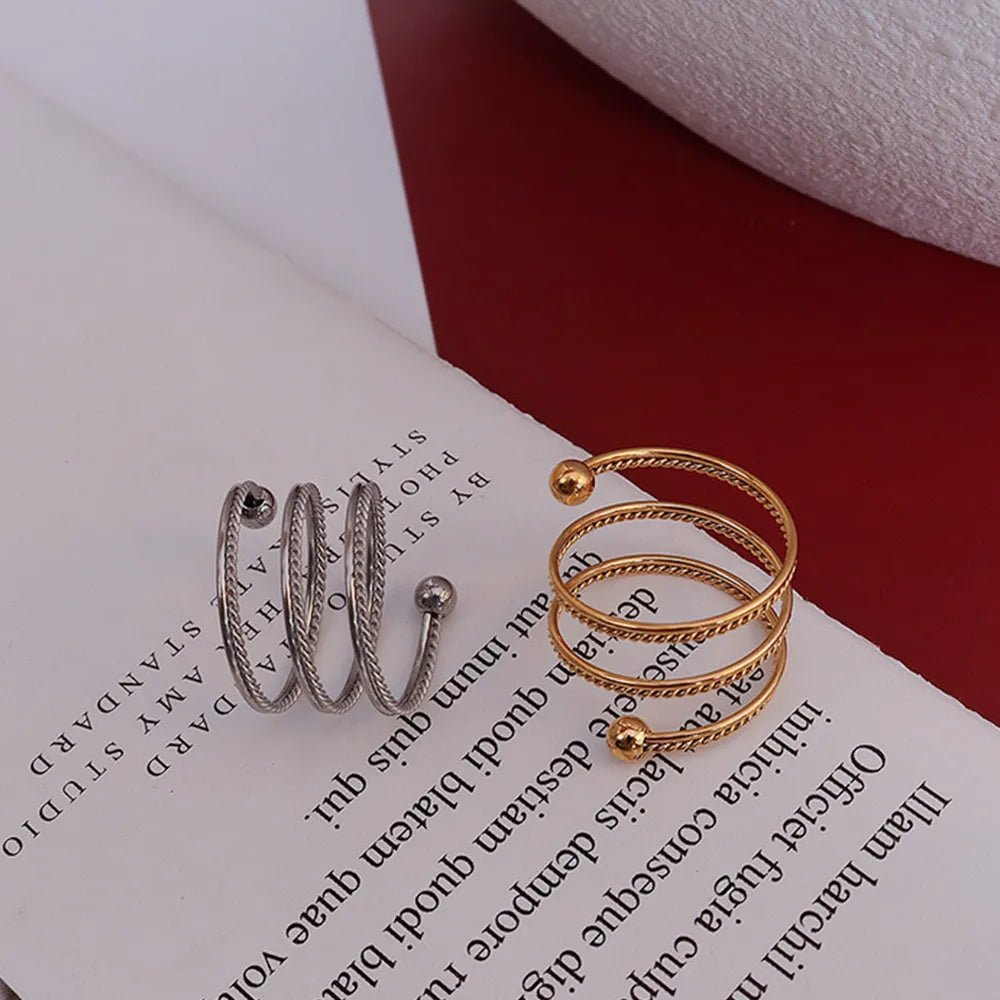 Titanium Steel Wrap Ring - CNCO