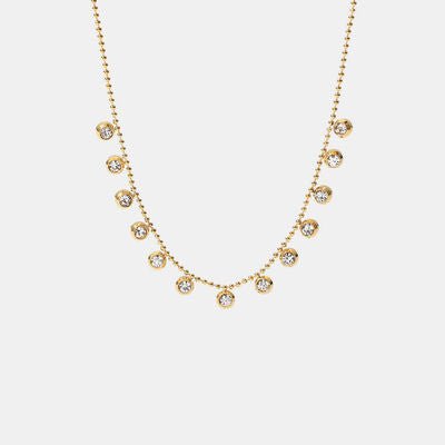 Zircon 18K Gold - Plated Necklace - CNCO