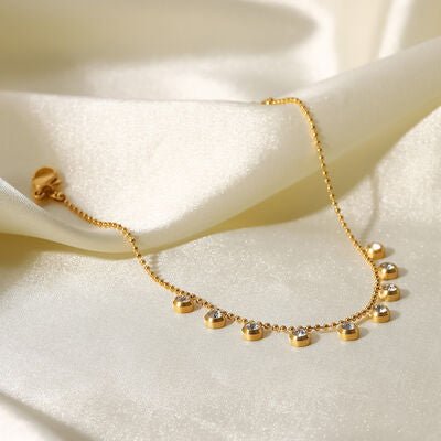 Zircon 18K Gold - Plated Necklace - CNCO