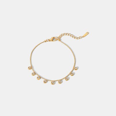 Zircon 18K Gold - Plated Stainless Steel Bracelet - CNCO