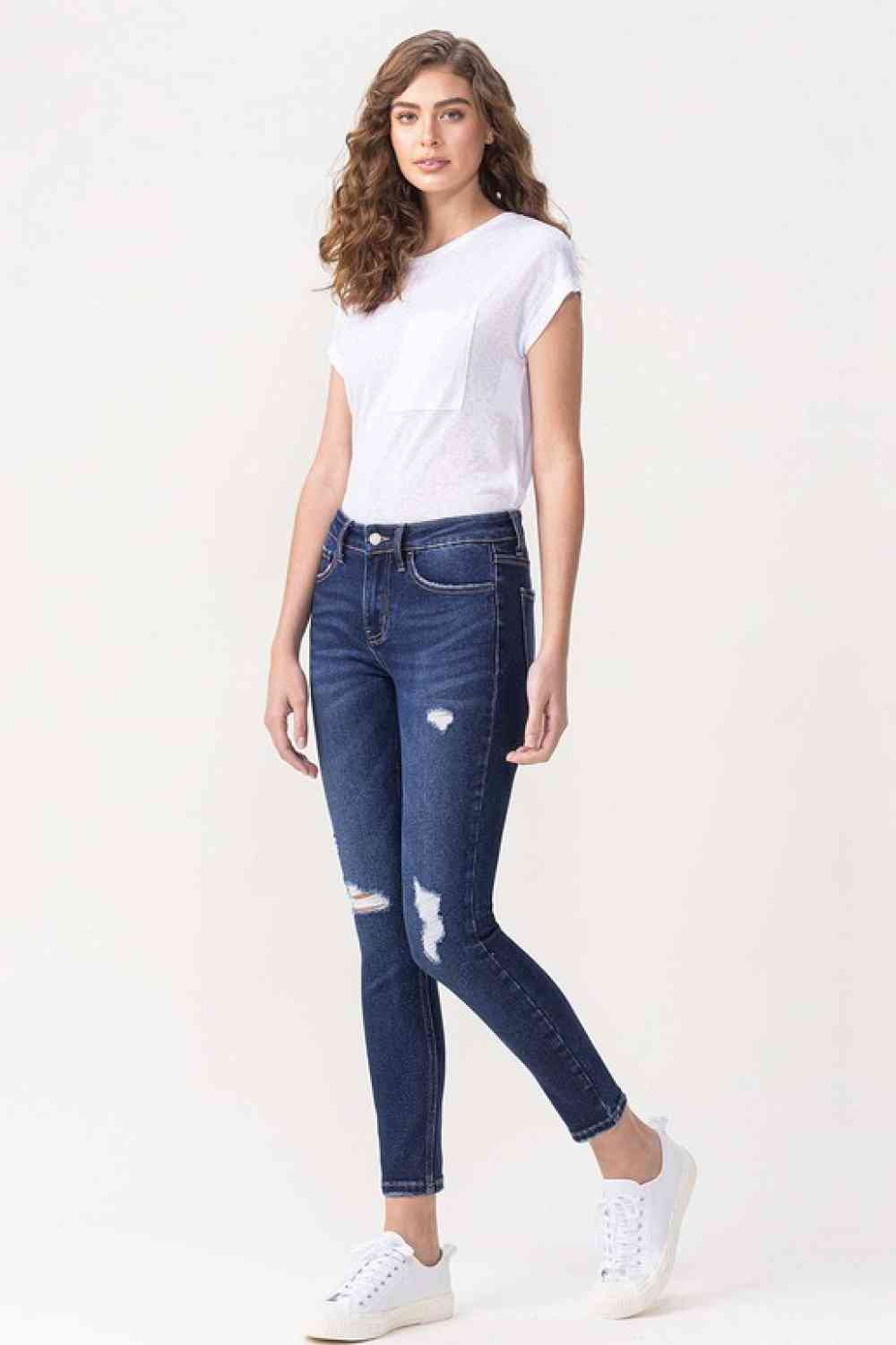 Full Size Chelsea Midrise Crop Skinny Jeans - KECHENFS